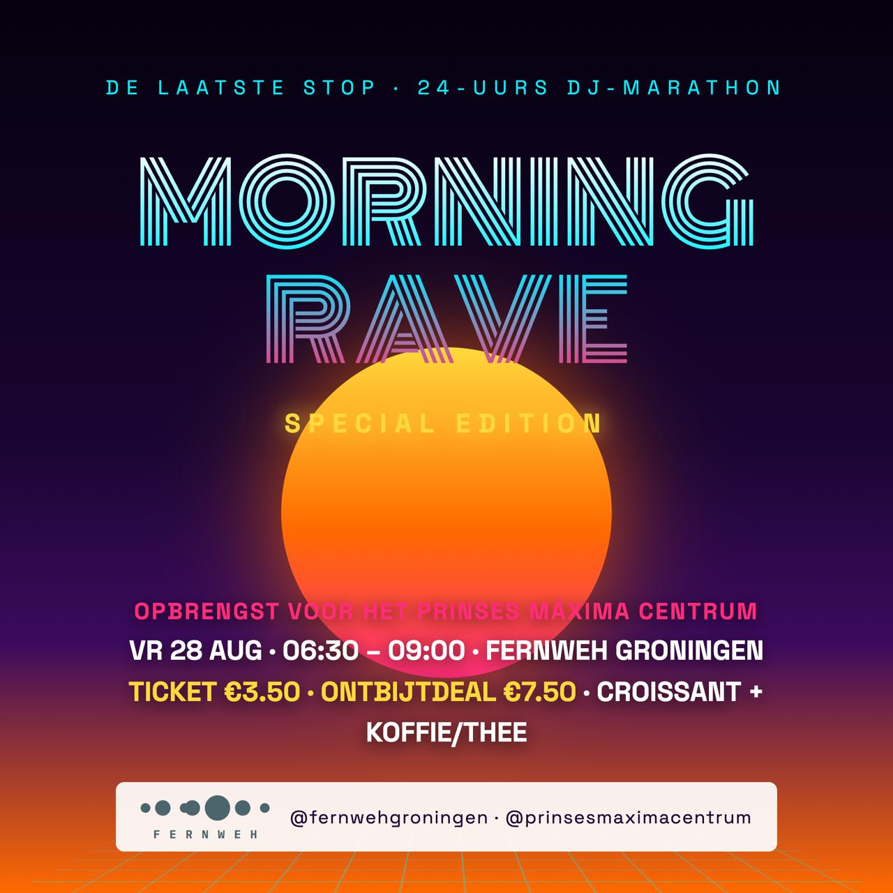 24-uurs DJ marathon Morning Rave