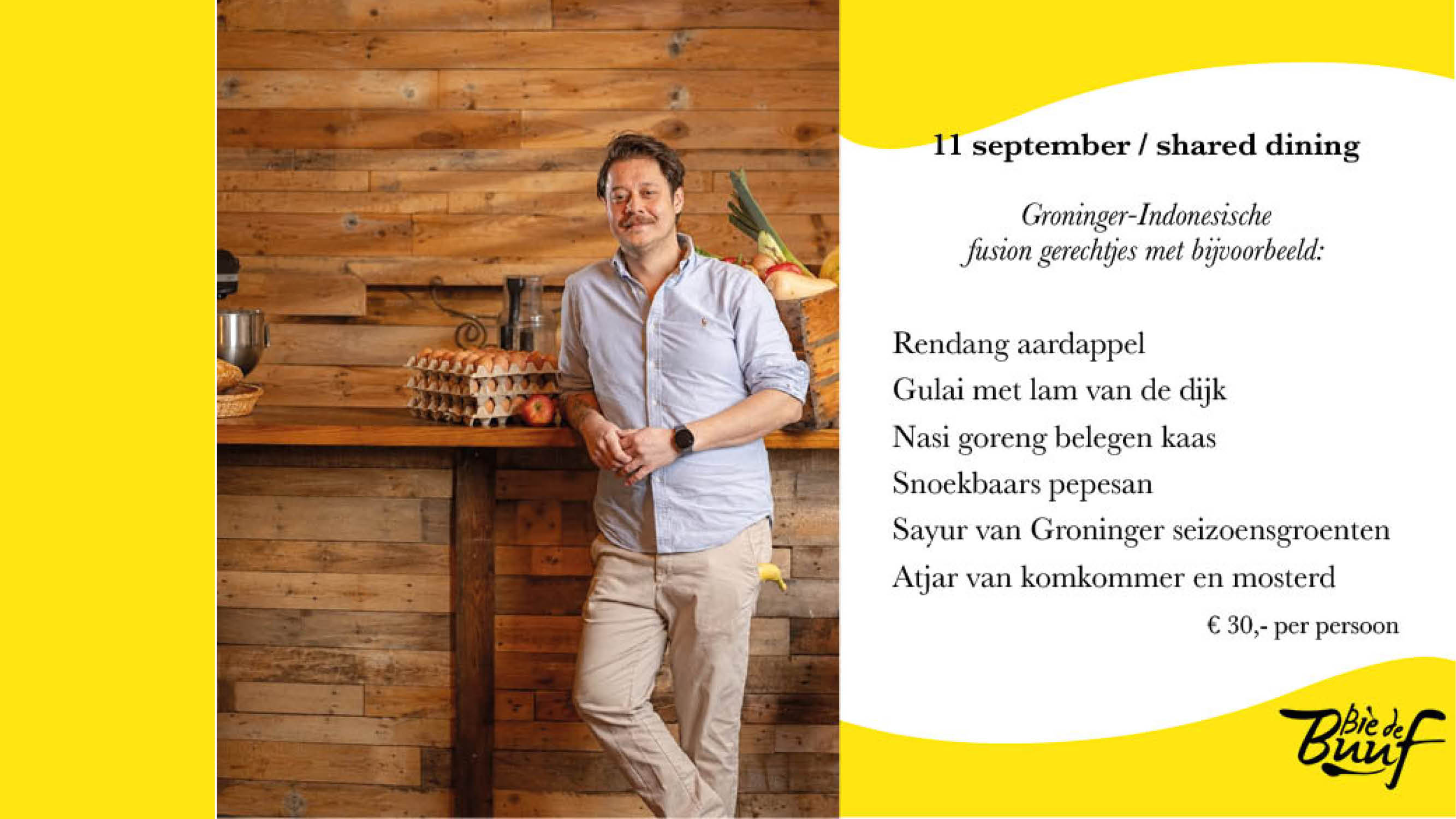Gerald kookt Indisch met Groninger twist / Bie de Buuf